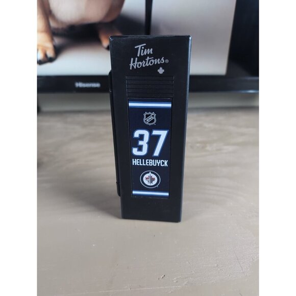 2021 Connor Hellebuyck TIM HORTONS LIMITED EDITION Collectible Stick & Locker - Picture 10 of 10